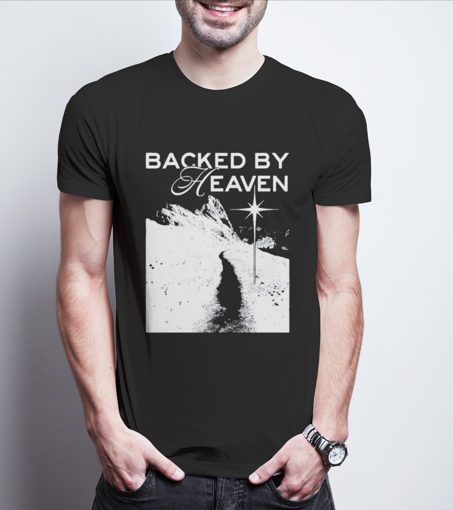 Backed By Heaven Angelic Path With Guiding Star 2026 T-Shirt