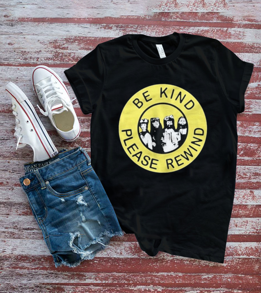 Be Kind Please Rewind Puppet Combo Yellow Circle T-Shirt