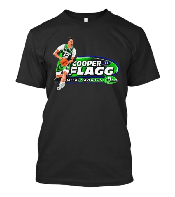 Cooper Flagg Dallas Mavericks 32 ROY Basketball Player T-Shirt