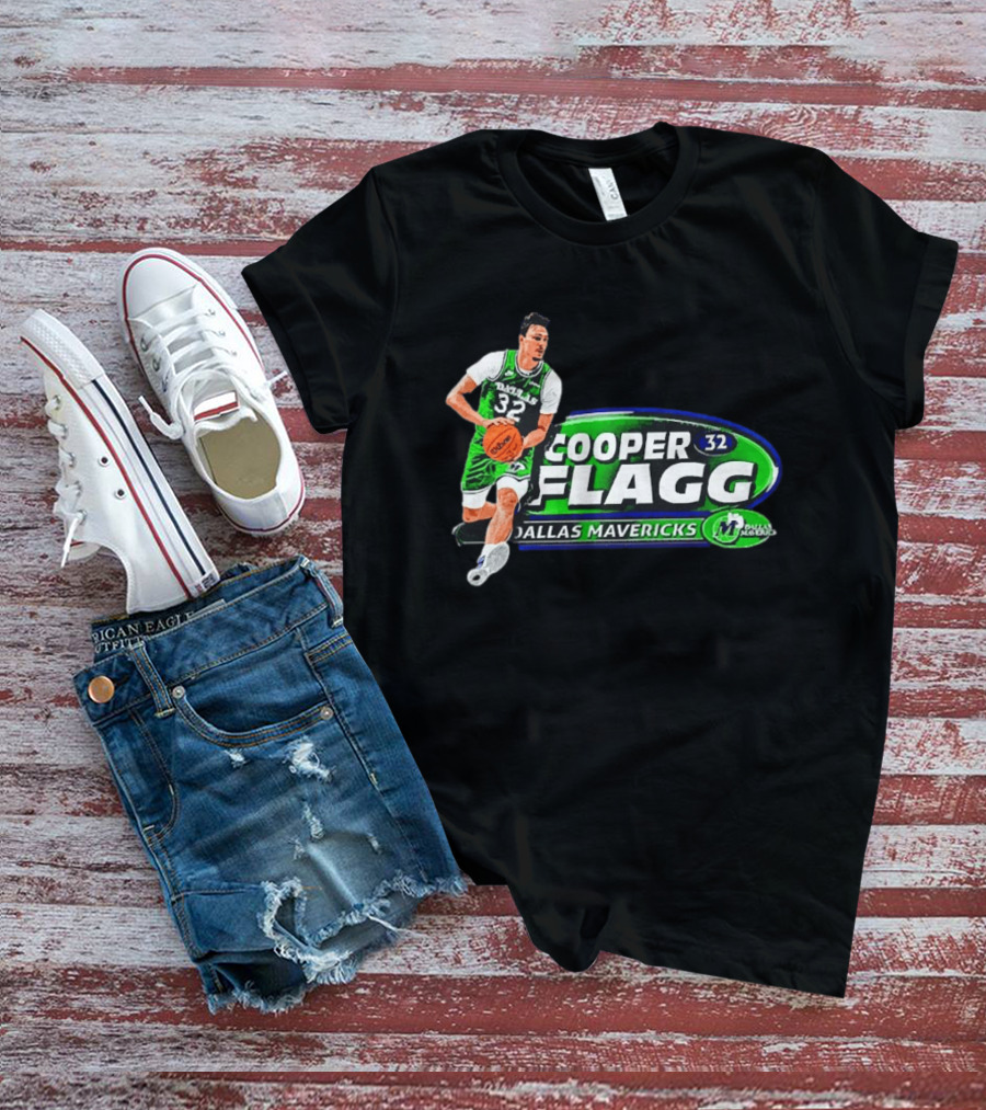 Cooper Flagg Dallas Mavericks 32 ROY Basketball Player T-Shirt