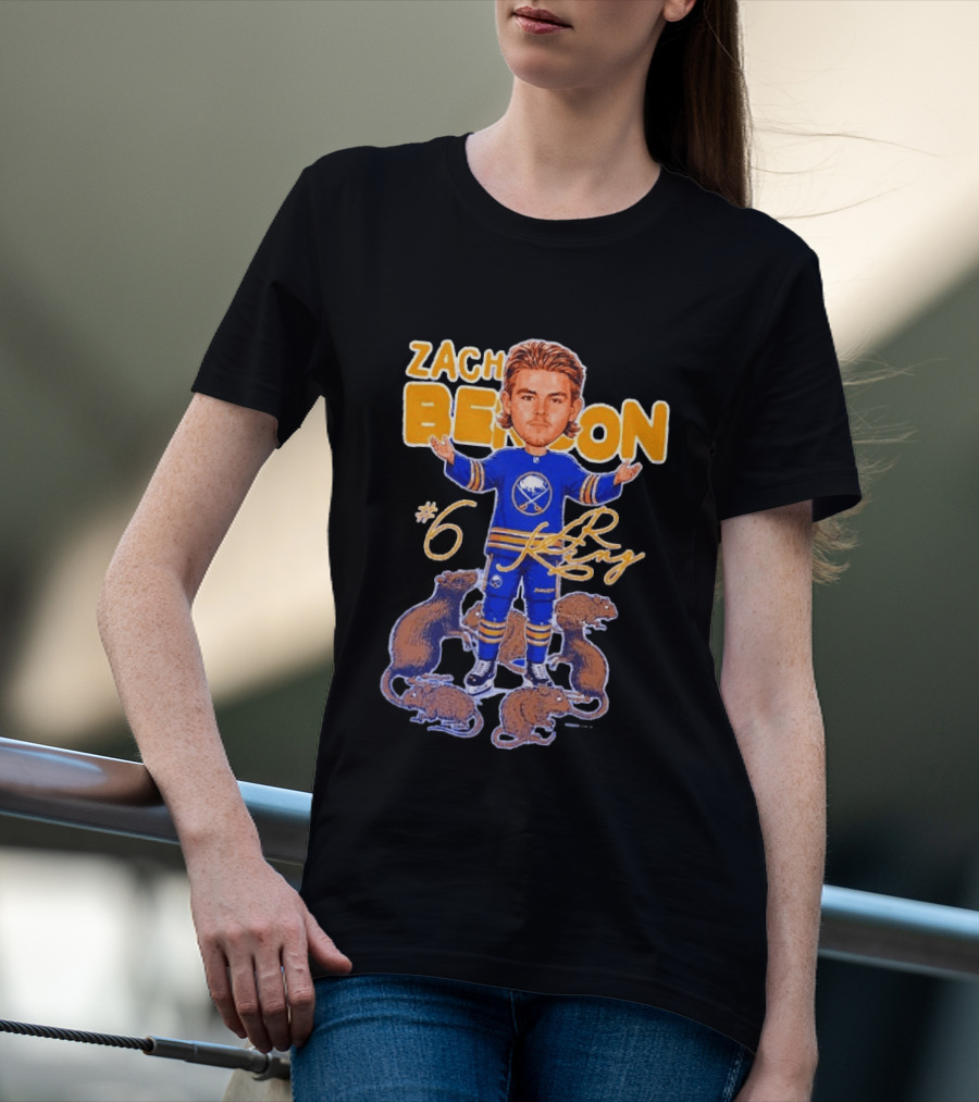 Zach Benson Buffalo Sabres Rat King #6 T-Shirt