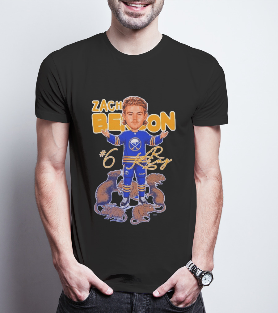 Zach Benson Buffalo Sabres Rat King #6 T-Shirt