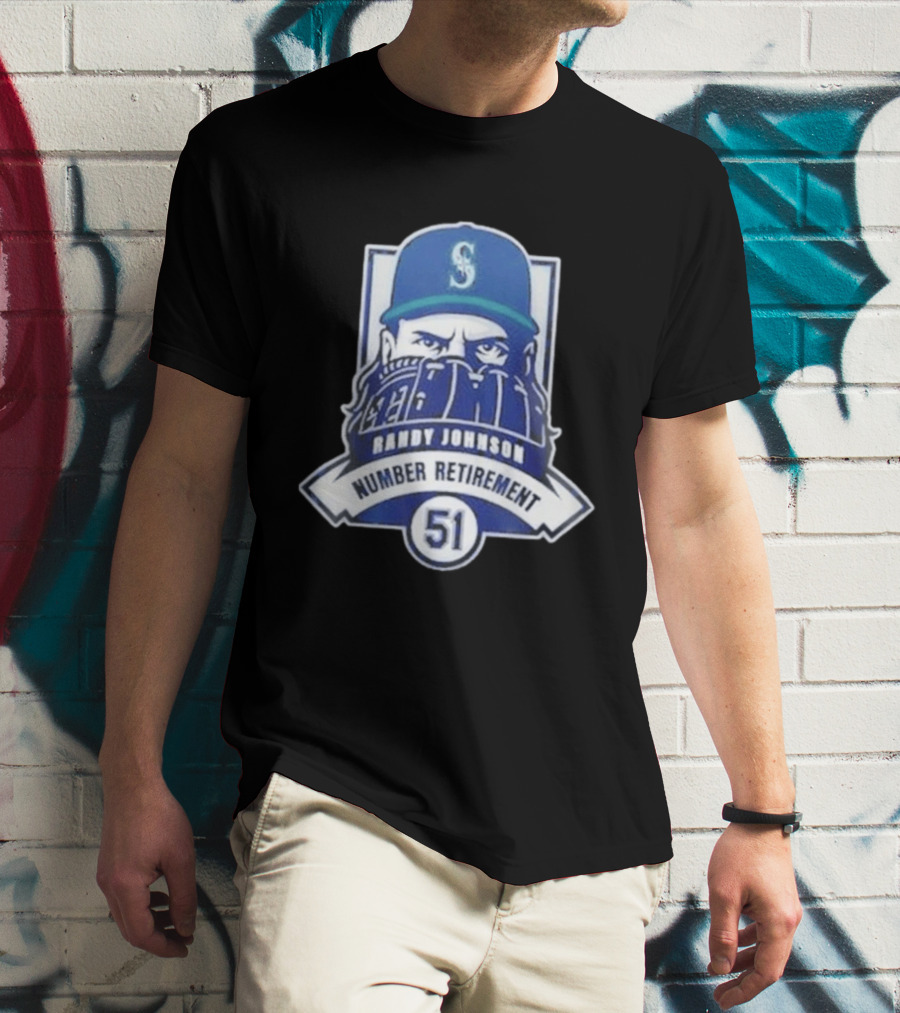Seattle Mariners Randy Johnson 51 Number Retirement Event 2026 T-Shirt