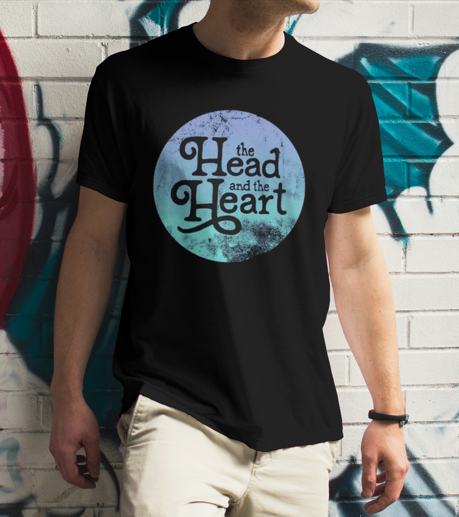 The Head And The Heart Periwinkle Gradient T-Shirt