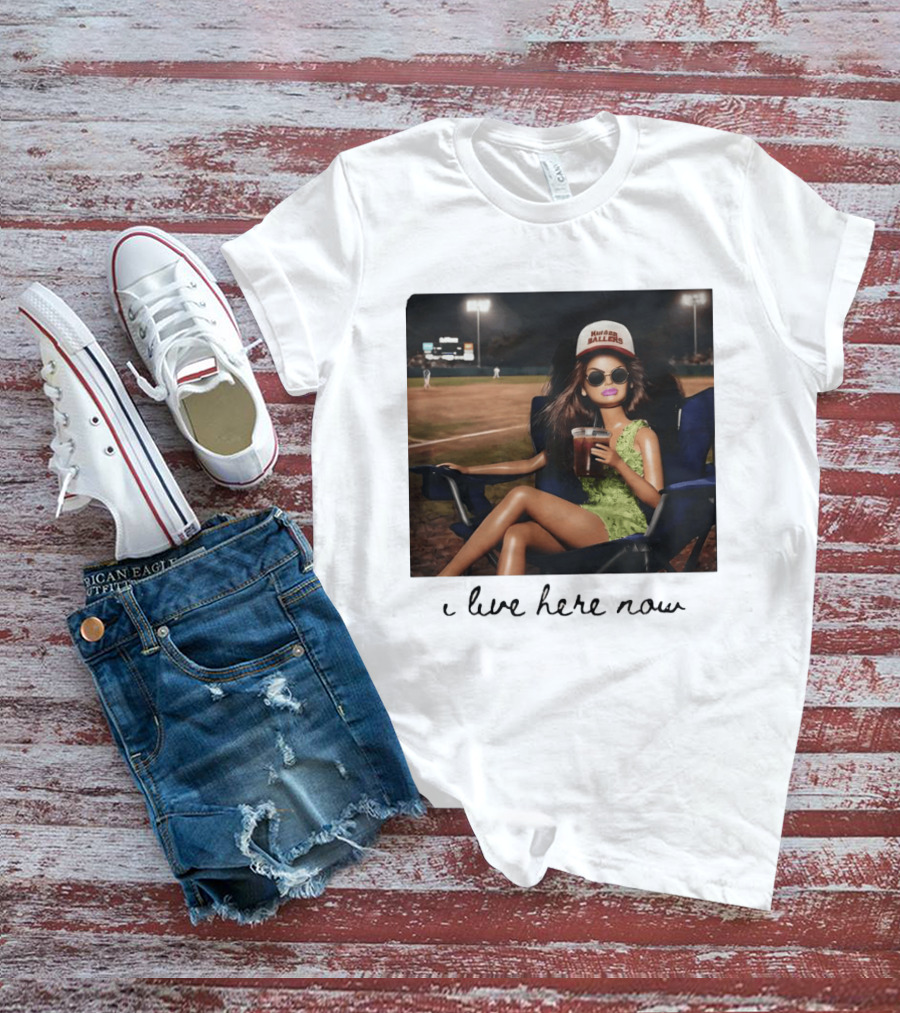 Barbie Doll Baseball Mom Kansas Ballers I Live Here Now T-Shirt