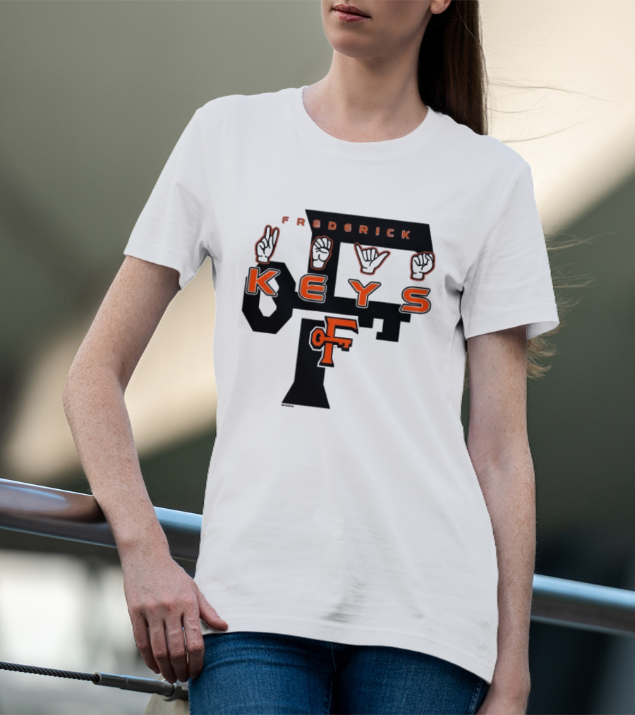 Frederick Keys Deaf Awareness 2026 Frederick Keys Logo Sign Language T-Shirt