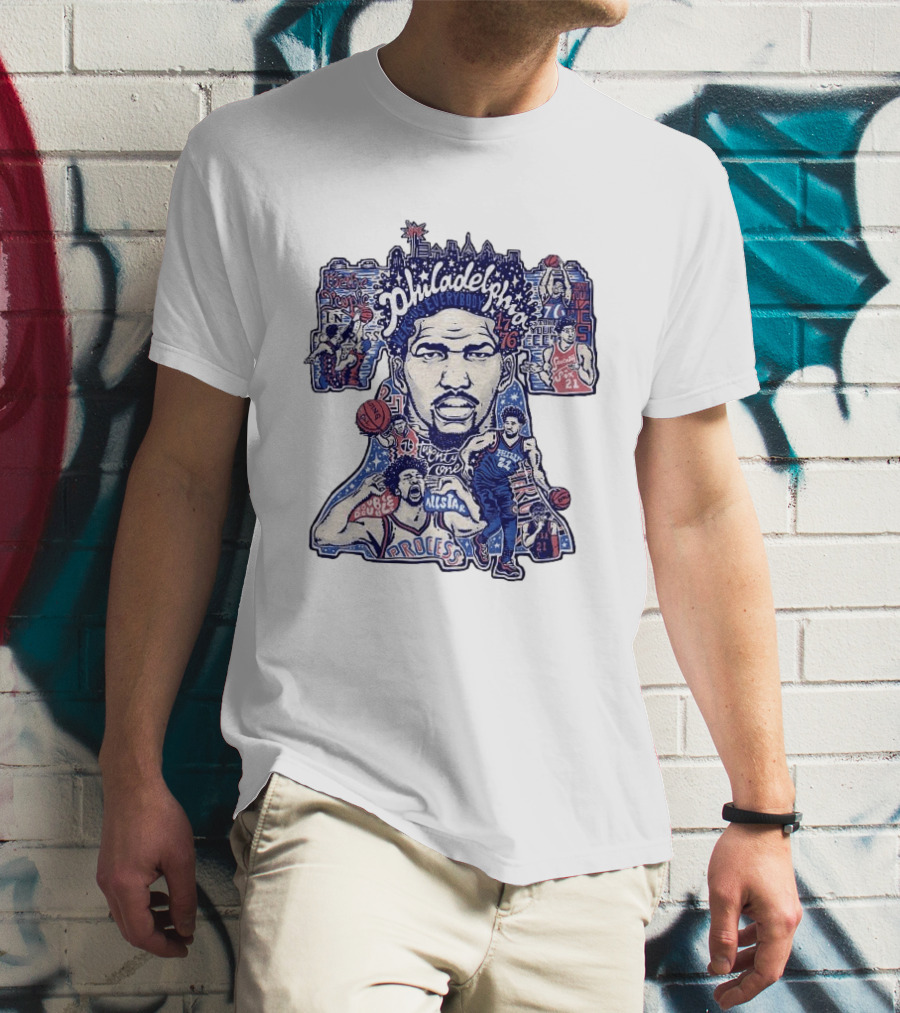 Joel Embiid Philadelphia Process Sixers All Star 21 Trust The Process T-Shirt
