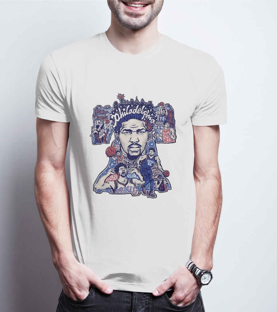 Joel Embiid Philadelphia Process Sixers All Star 21 Trust The Process T-Shirt