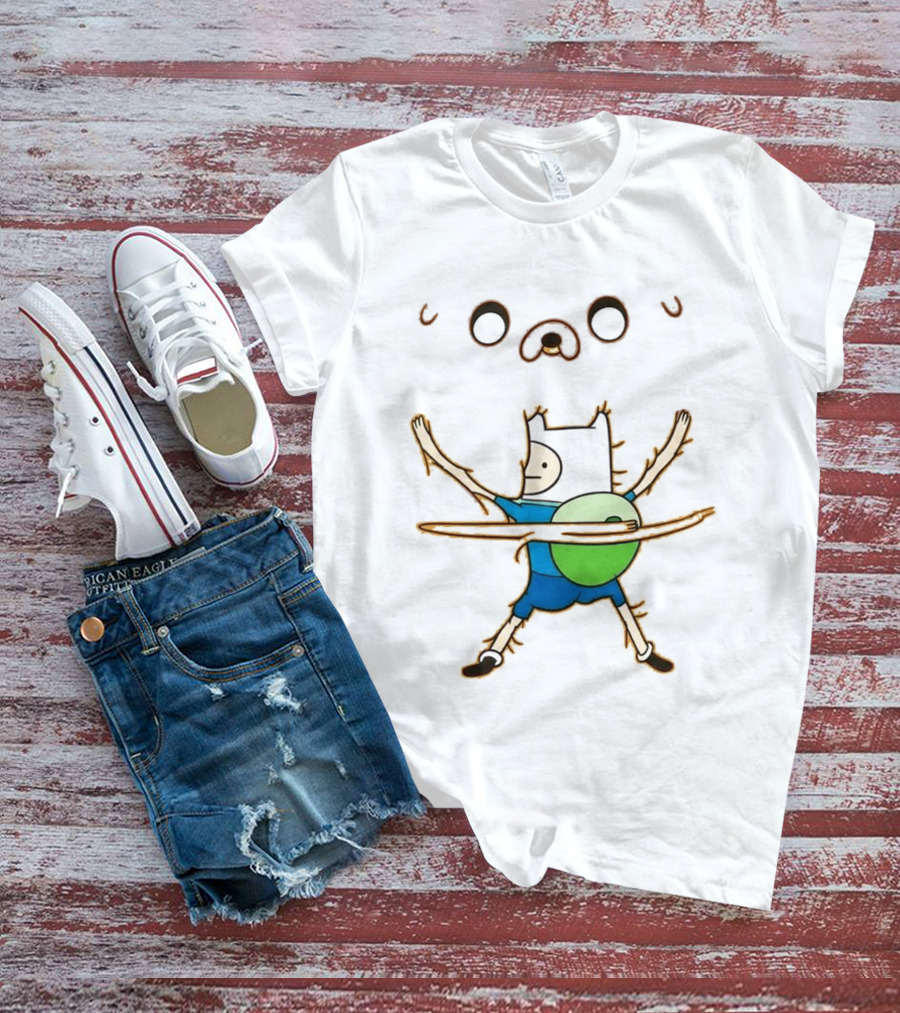 Adventure Time Finn And Jake Da Vinci T-Shirt
