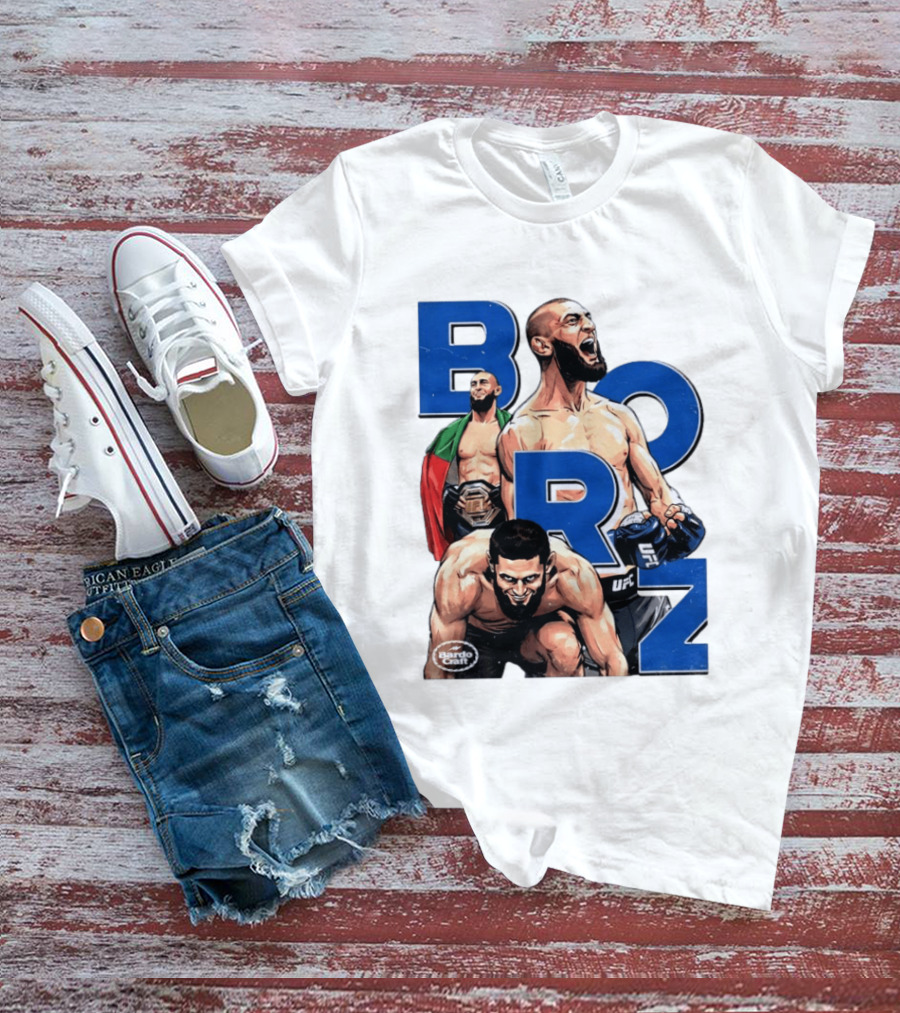 Borz Khamzat Chimaev UFC Fighter Illustrated T-Shirt