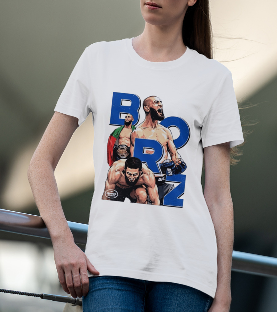 Borz Khamzat Chimaev UFC Fighter Illustrated T-Shirt