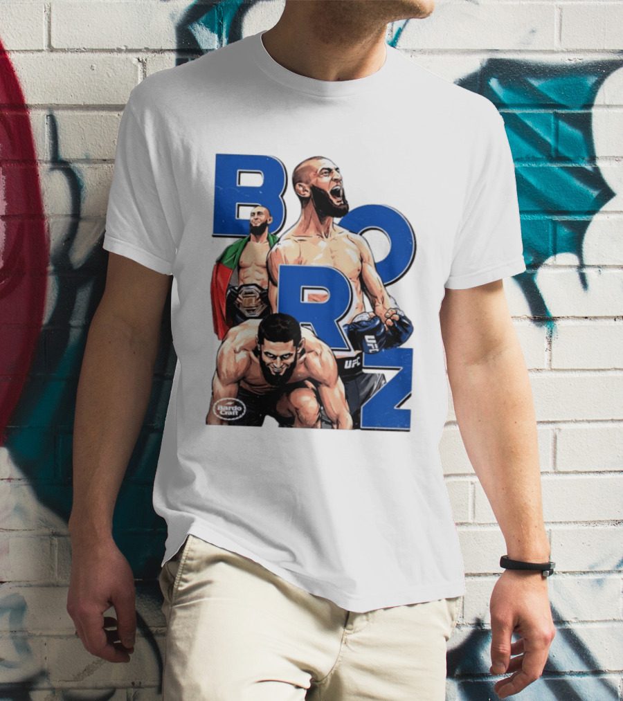 Borz Khamzat Chimaev UFC Fighter Illustrated T-Shirt