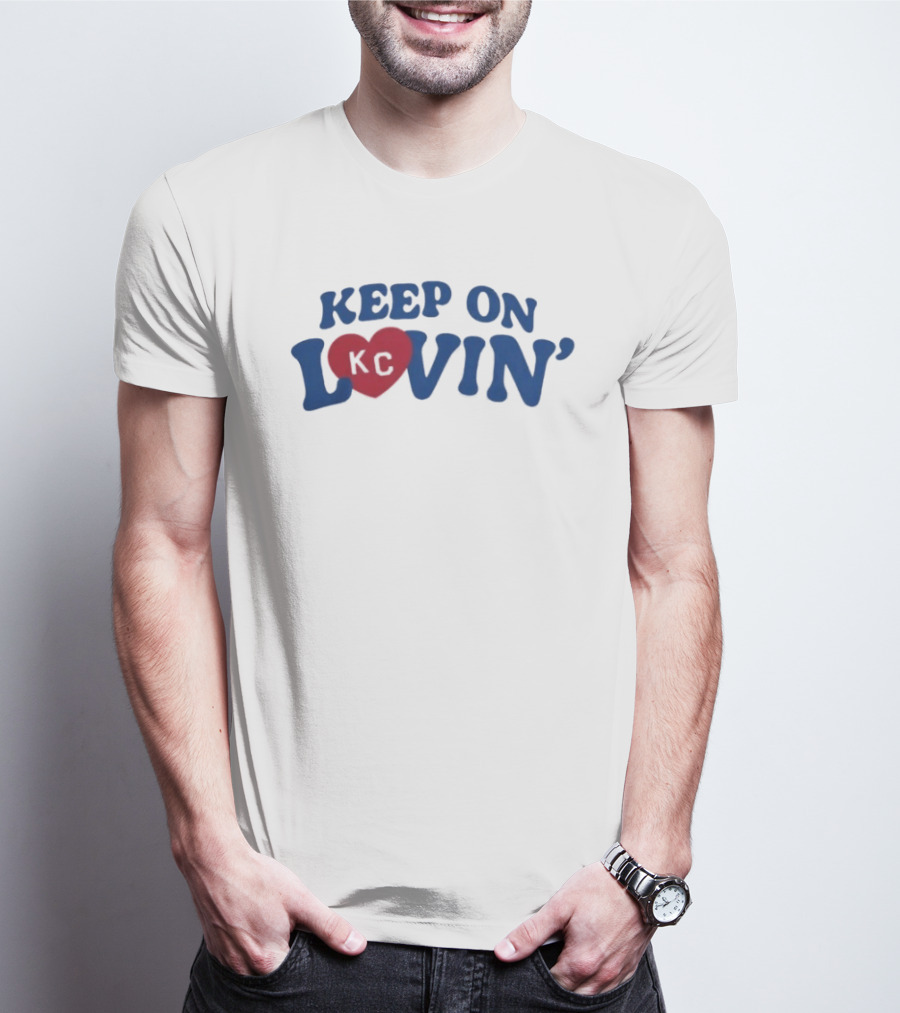 Keep On KC Lovin' Heart Design Charlie Hustle Shop T-Shirt