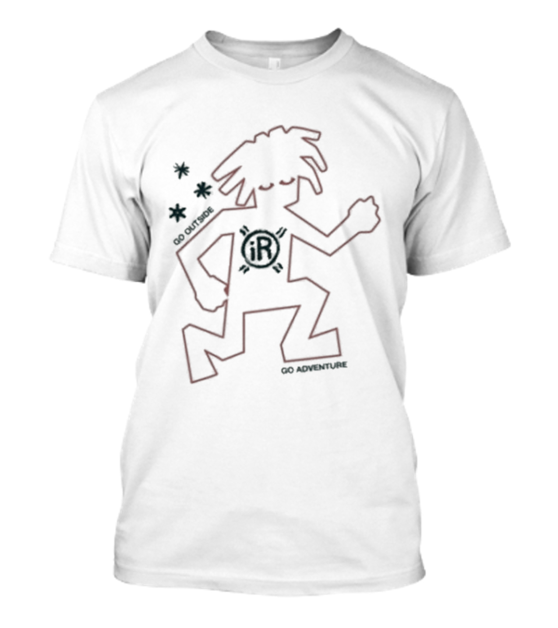 Isaiah Rashad Iba Hiking Supply Running Figure With Stars T-Shirt