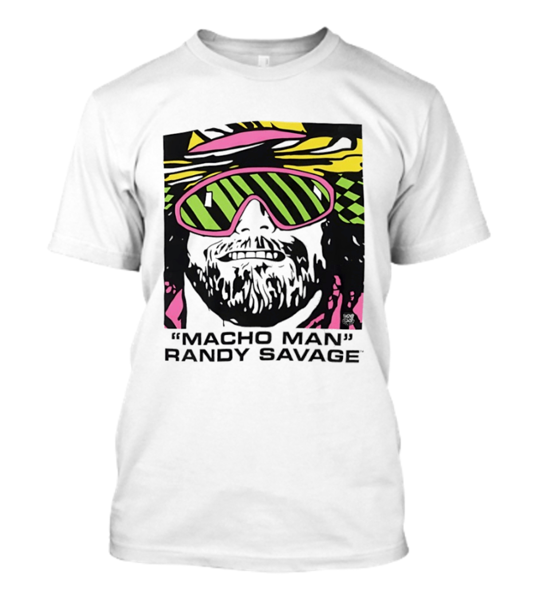 Macho Man Randy Savage Retro Style Neon T-Shirt