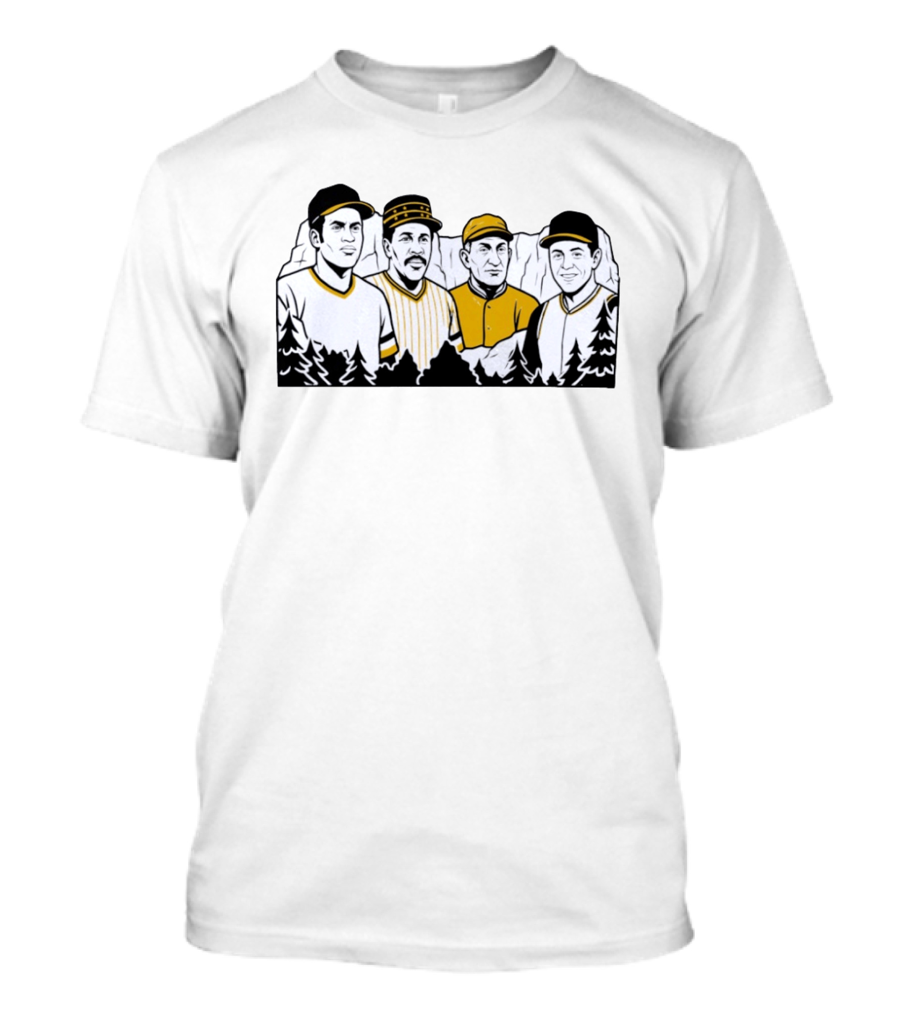 Pittsburgh Pirates Legends Roberto Clemente Willie Stargell Honus Wagner Bill Mazeroski T-Shirt
