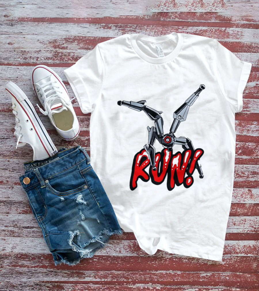 Robot Leaper ARC Raiders RUN Cyborg Invasion T-Shirt