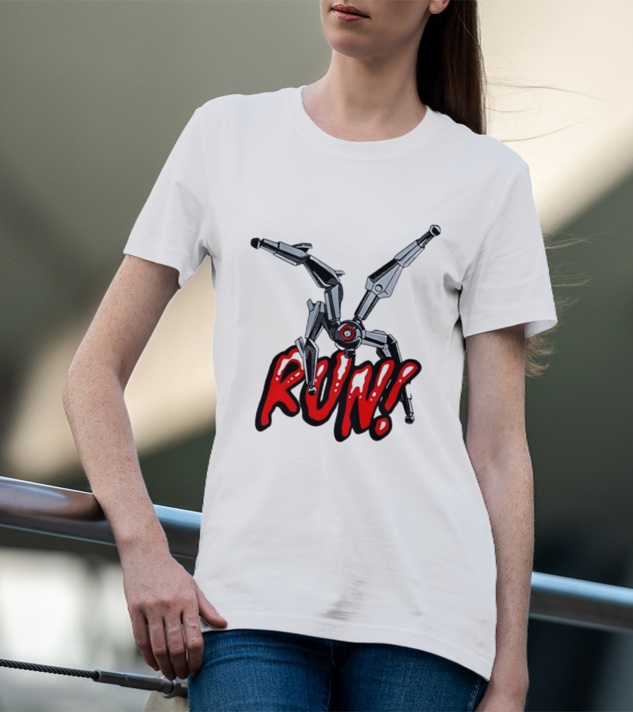 Robot Leaper ARC Raiders RUN Cyborg Invasion T-Shirt