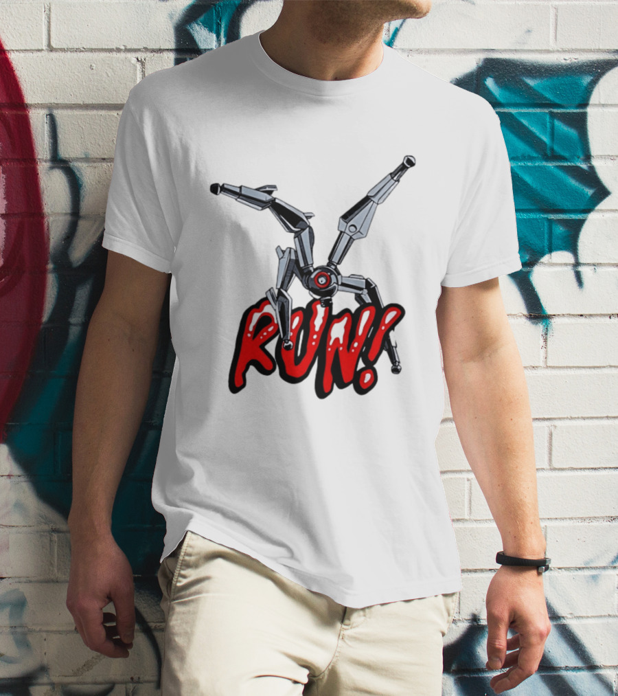 Robot Leaper ARC Raiders RUN Cyborg Invasion T-Shirt