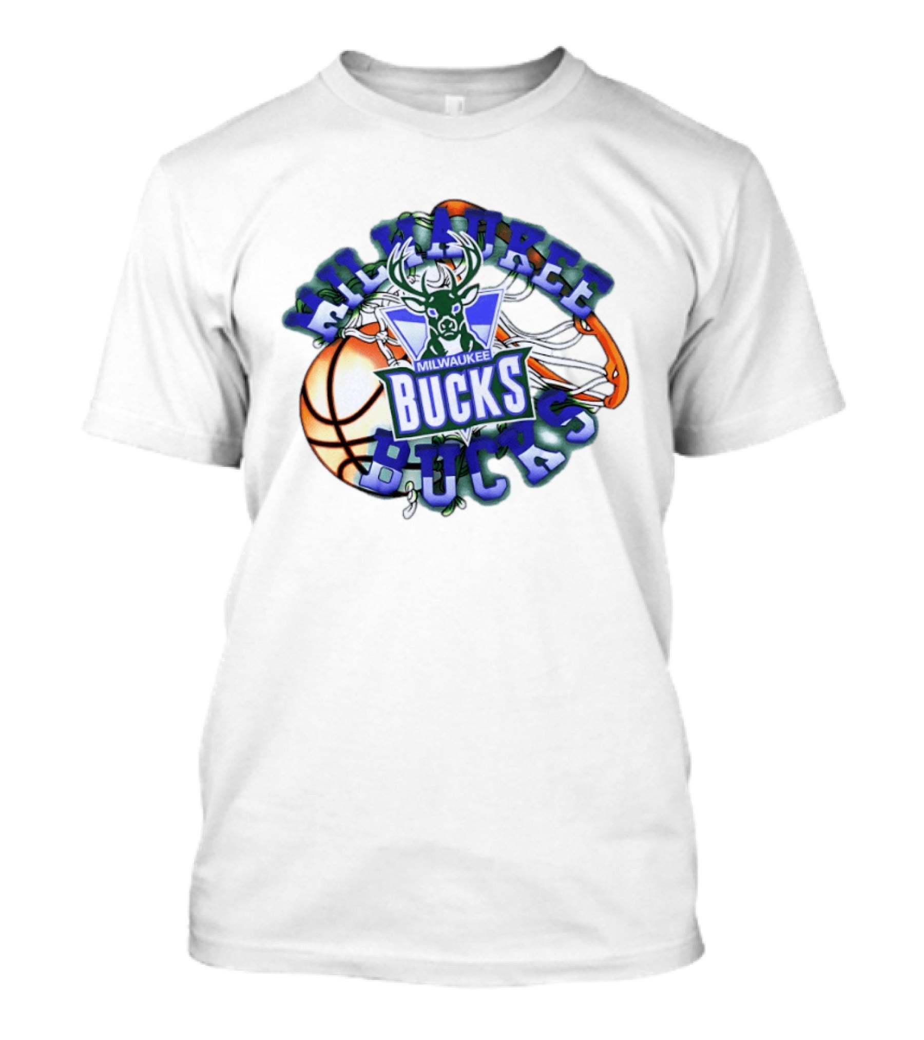 Milwaukee Bucks Basketball Hoop Deer T-Shirt
