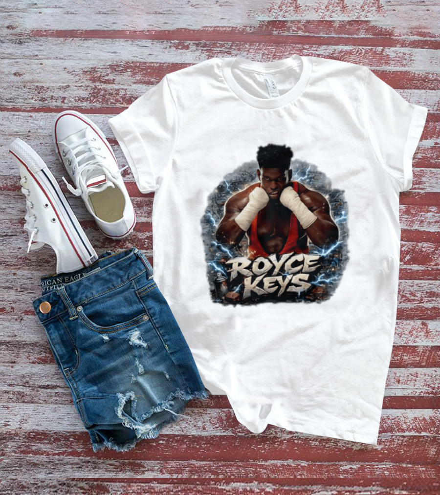 Royce Keys AEW Boxing Pose Lightning T-Shirt