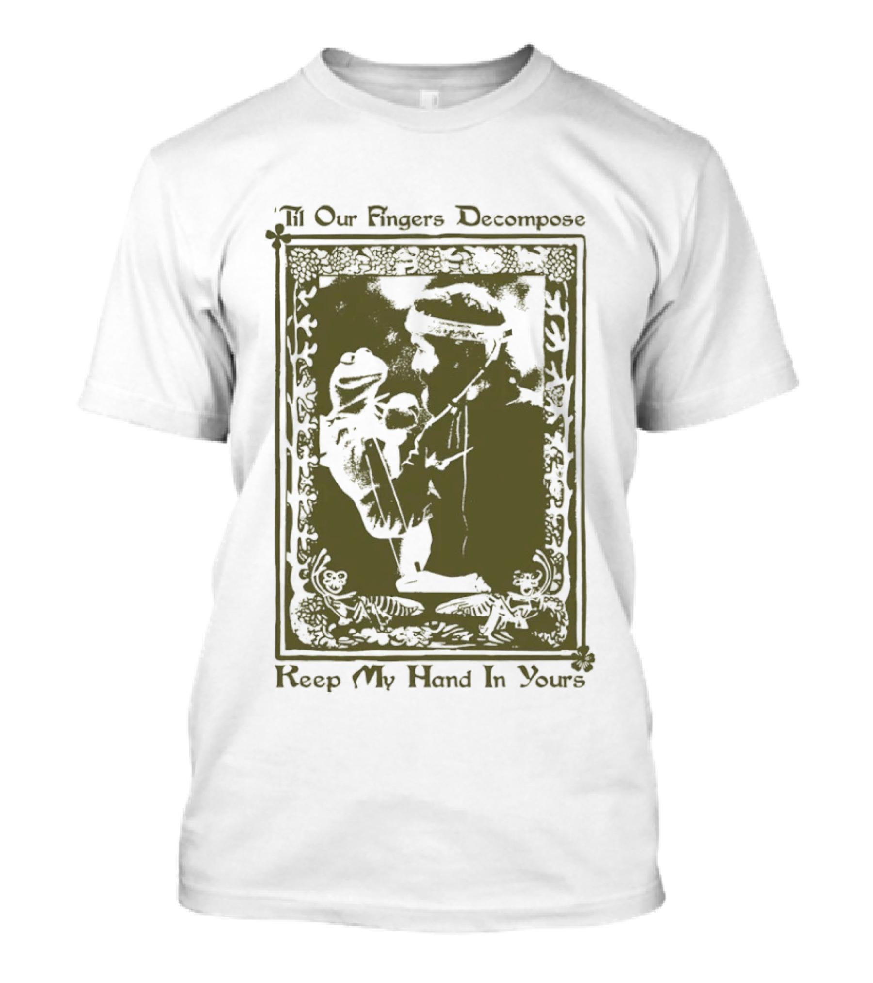 Noah Kahan Kermit The Frog 'Til Our Fingers Decompose Keep My Hand In Yours T-Shirt