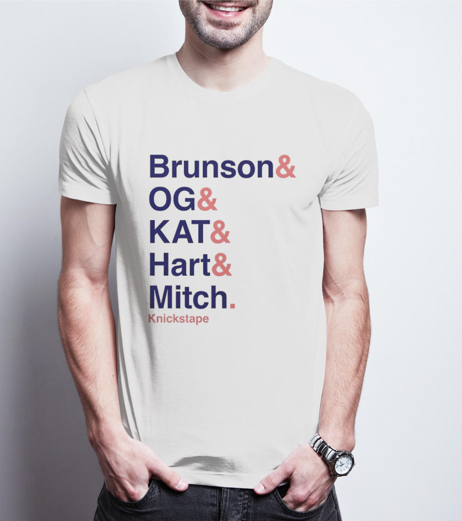 Brunson OG KAT Hart Mitch New York Knicks Knickstape T-Shirt