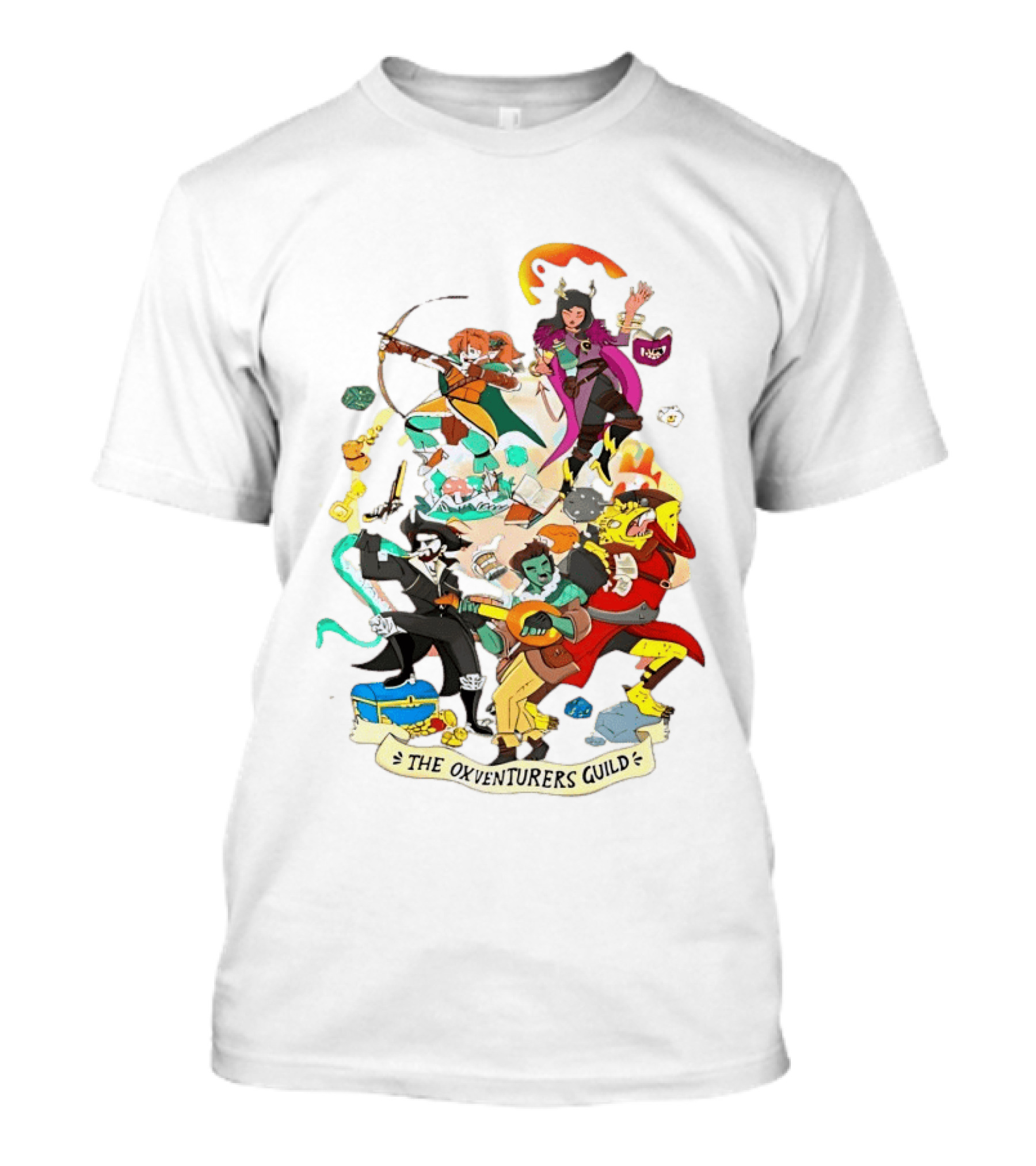 The Oxventurers Guild YouTube Outside Xbox Characters Adventure Fantasy T-Shirt