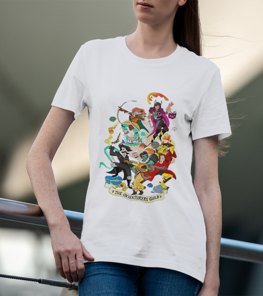 The Oxventurers Guild YouTube Outside Xbox Characters Adventure Fantasy T-Shirt
