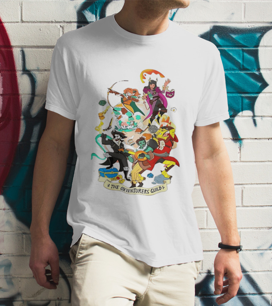 The Oxventurers Guild YouTube Outside Xbox Characters Adventure Fantasy T-Shirt