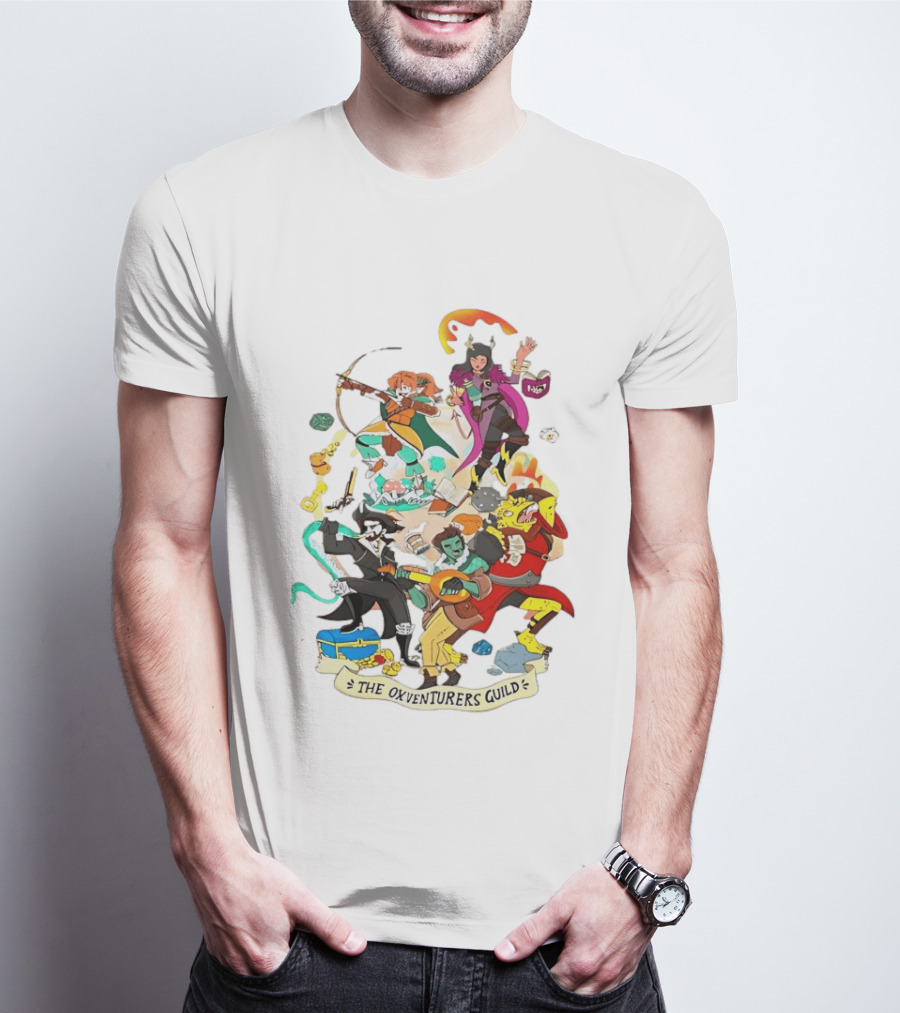 The Oxventurers Guild YouTube Outside Xbox Characters Adventure Fantasy T-Shirt
