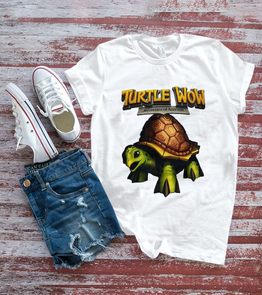 Turtle WoW Mysteries Of Azeroth Tortoise Adventure T-Shirt