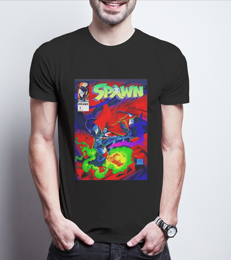 Spawn Image Comics May Issue 1 Albert Al Simmons 1992 T-Shirt