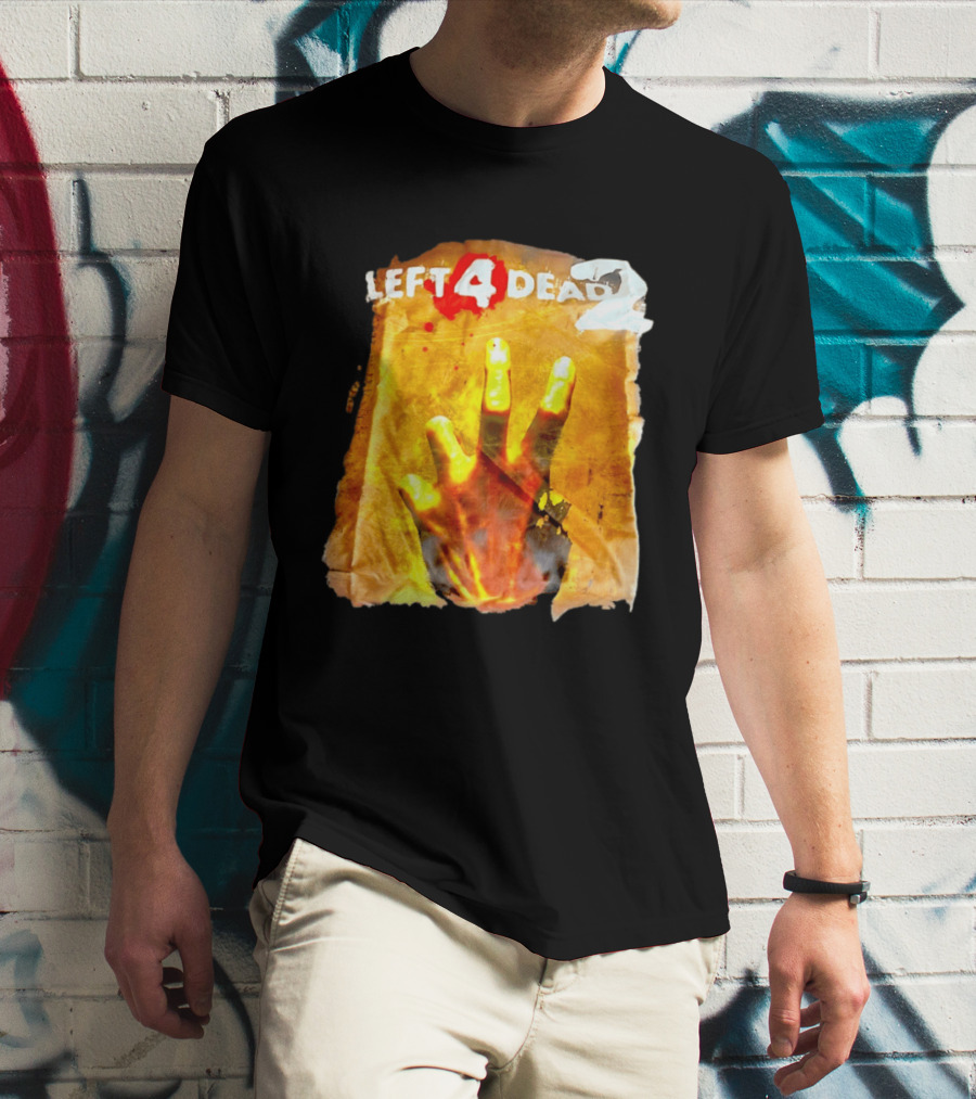 Left 4 Dead 2 Zombie Hand Iconic Horror Game T-Shirt