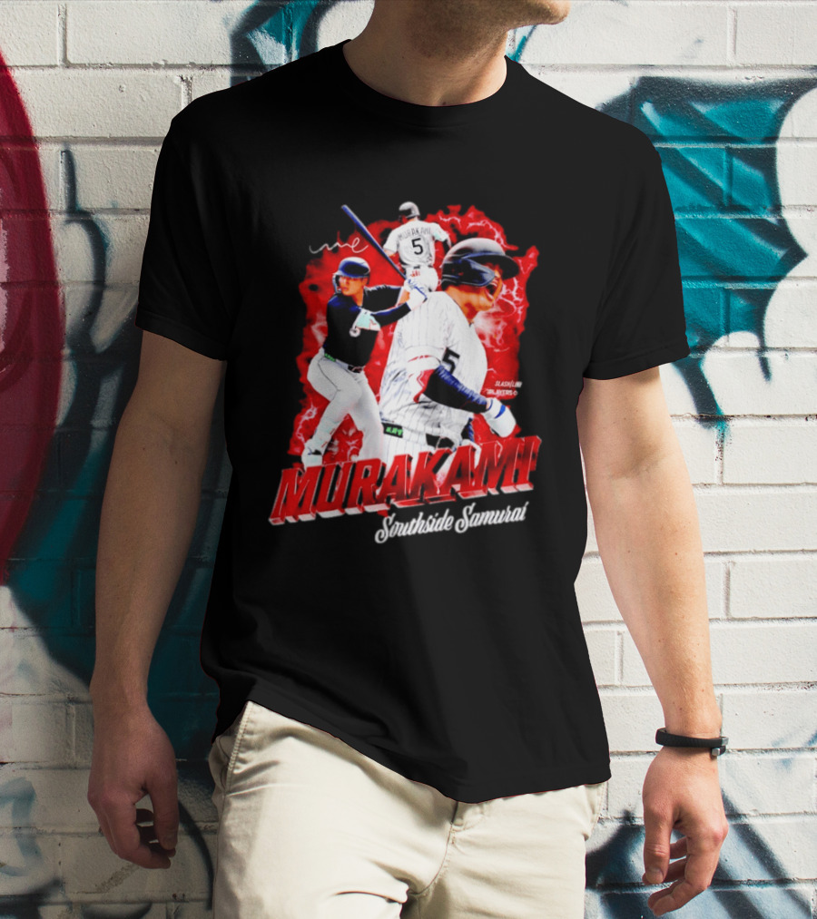 Munetaka Murakami Southside Samurai Baseball Players MLB Commendation T-Shirt