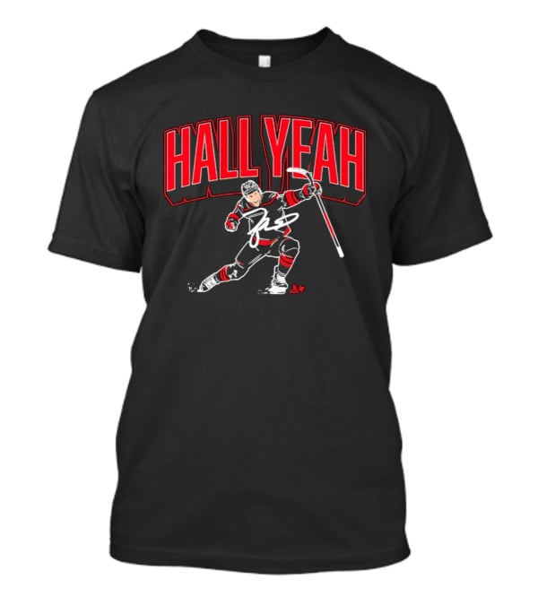 Hockey Player Hall Yeah Red And White Sports T-Shirt