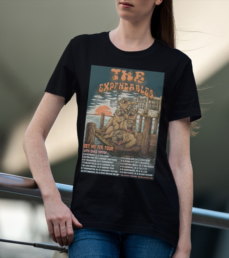 The Expendables Get My Fix Tour 2026 With Chad Tepper Locations And Dates T-Shirt