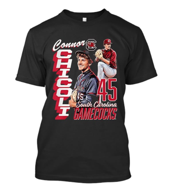 Connor Chicoli 45 South Carolina Gamecocks T-Shirt