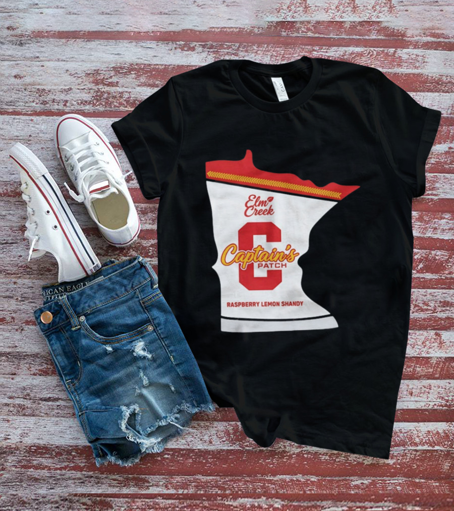 Elm Creek Captain's Patch Raspberry Lemon Shandy Minnesota T-Shirt