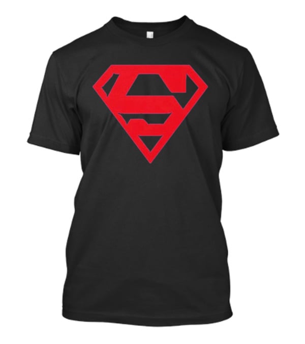 MJ Hero Superman Red Emblem Icon Blue T-Shirt