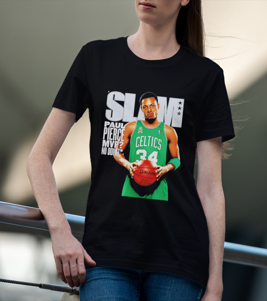 Paul Pierce Celtics 34 MVP No Doubt Slam T-Shirt
