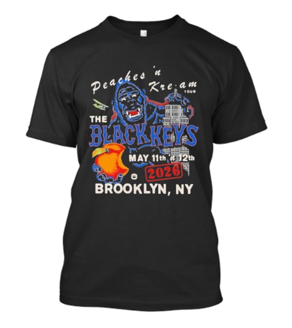 Peaches 'n Kream Tour The Black Keys May 11th 12th 2026 Brooklyn NY T-Shirt