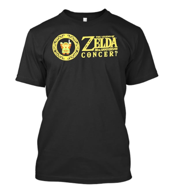 The Legend Of Zelda Concert 30th Anniversary Pixel Art Link T-Shirt