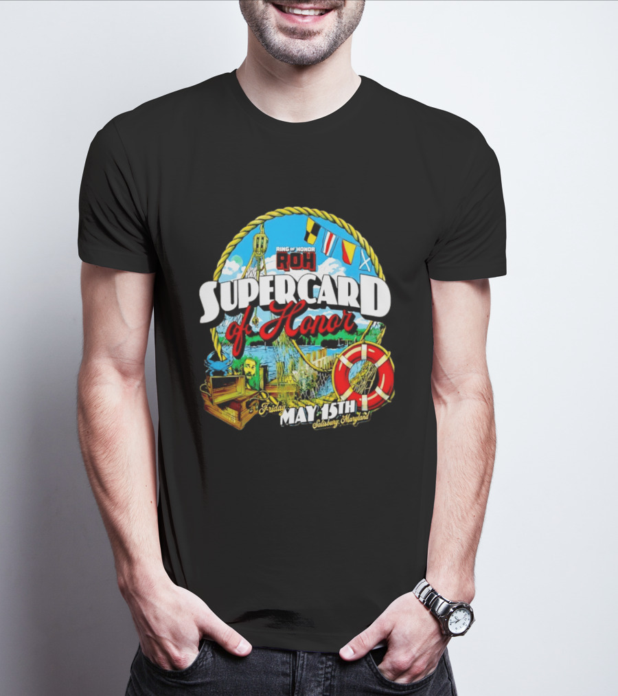 Ring Of Honor ROH Supercard Of Honor May 15th 2026 Salisbury Maryland Event Friday T-Shirt