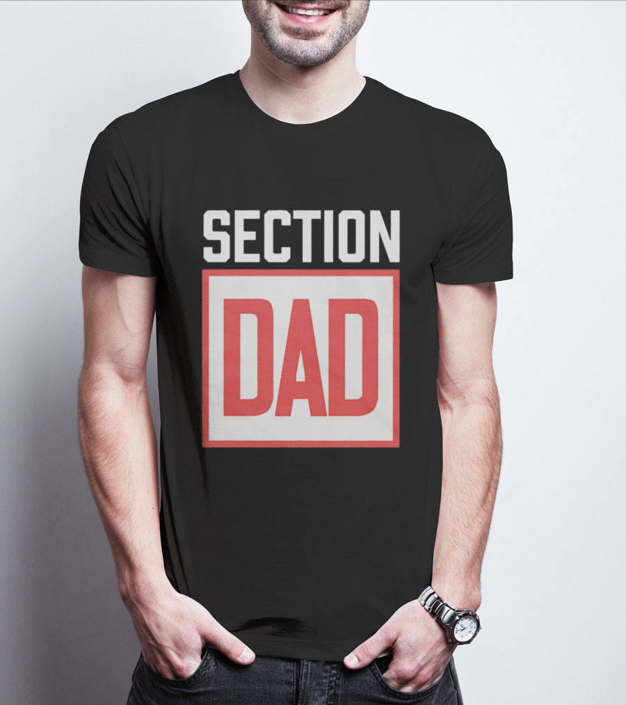 Section Dad Vintage Bold Text Block T-Shirt
