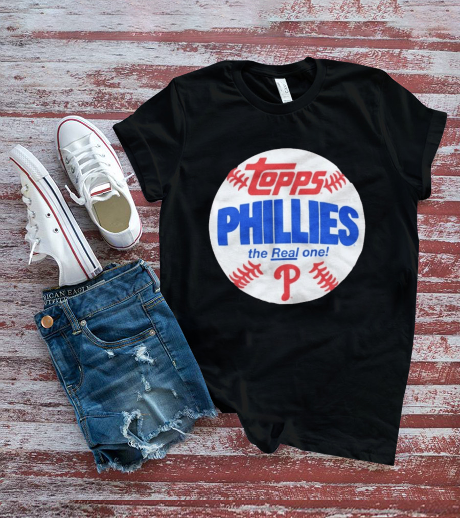 Topps Phillies The Real One Baseball T-Shirt