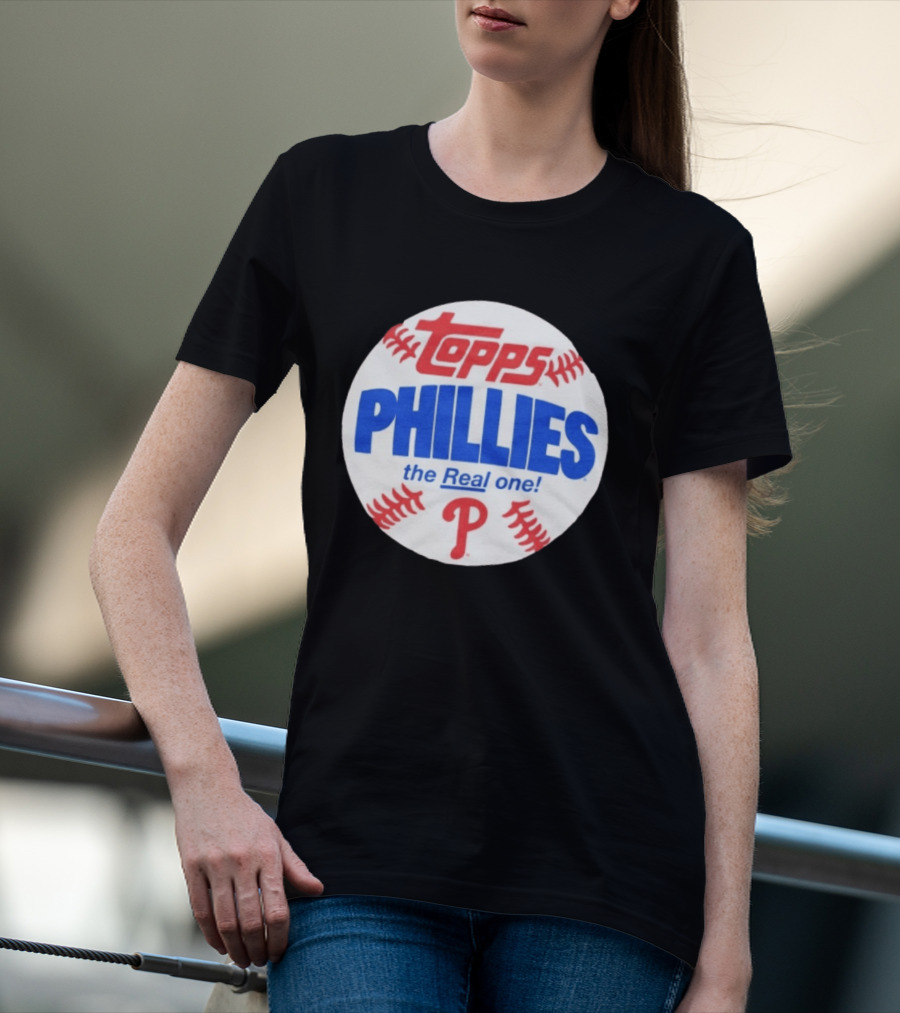 Topps Phillies The Real One Baseball T-Shirt