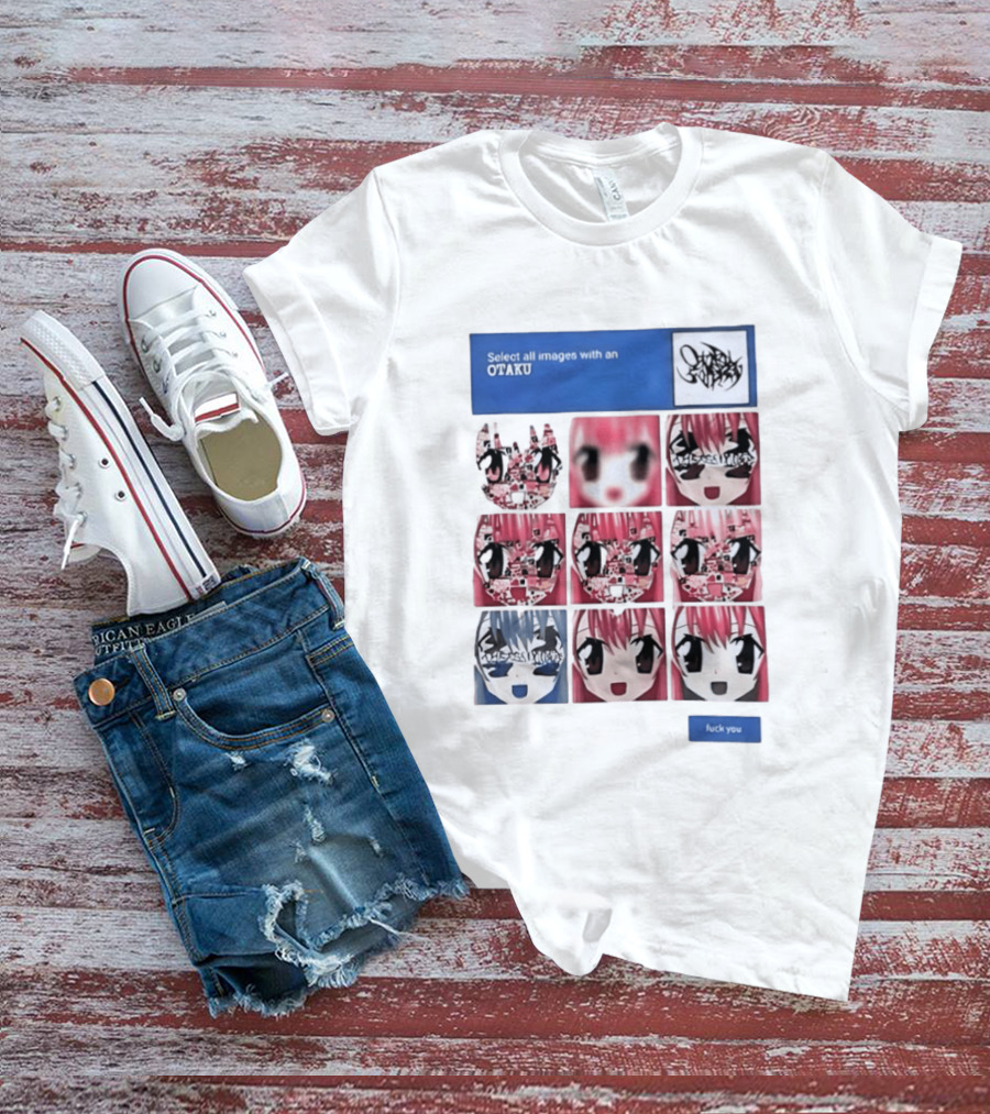 Select All Images With An Otaku Anime Aesthetic CAPTCHA Meme T-Shirt
