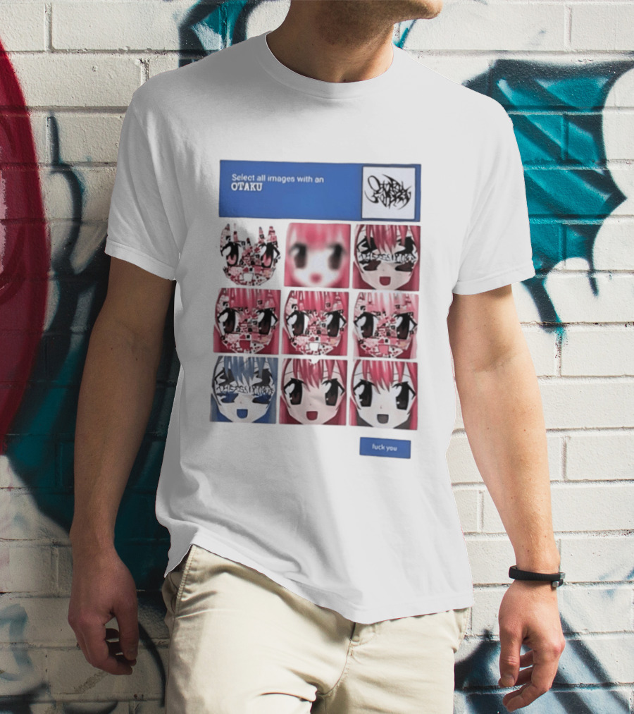 Select All Images With An Otaku Anime Aesthetic CAPTCHA Meme T-Shirt