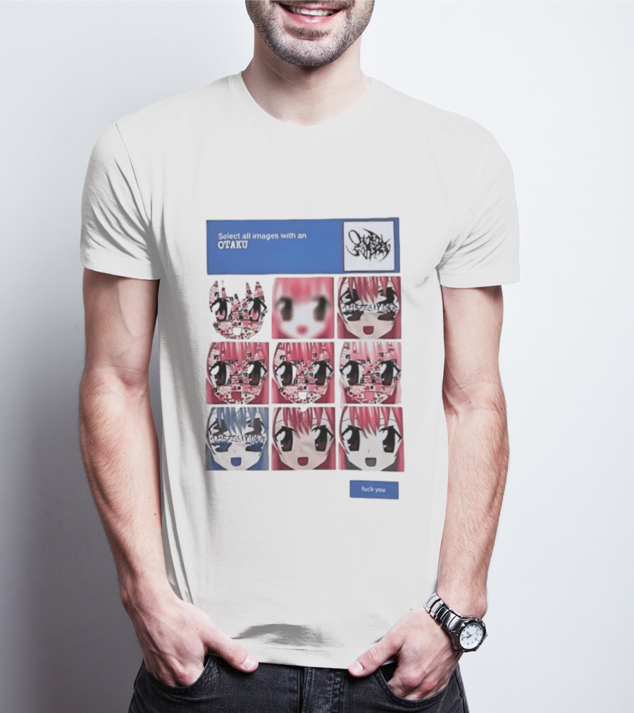 Select All Images With An Otaku Anime Aesthetic CAPTCHA Meme T-Shirt